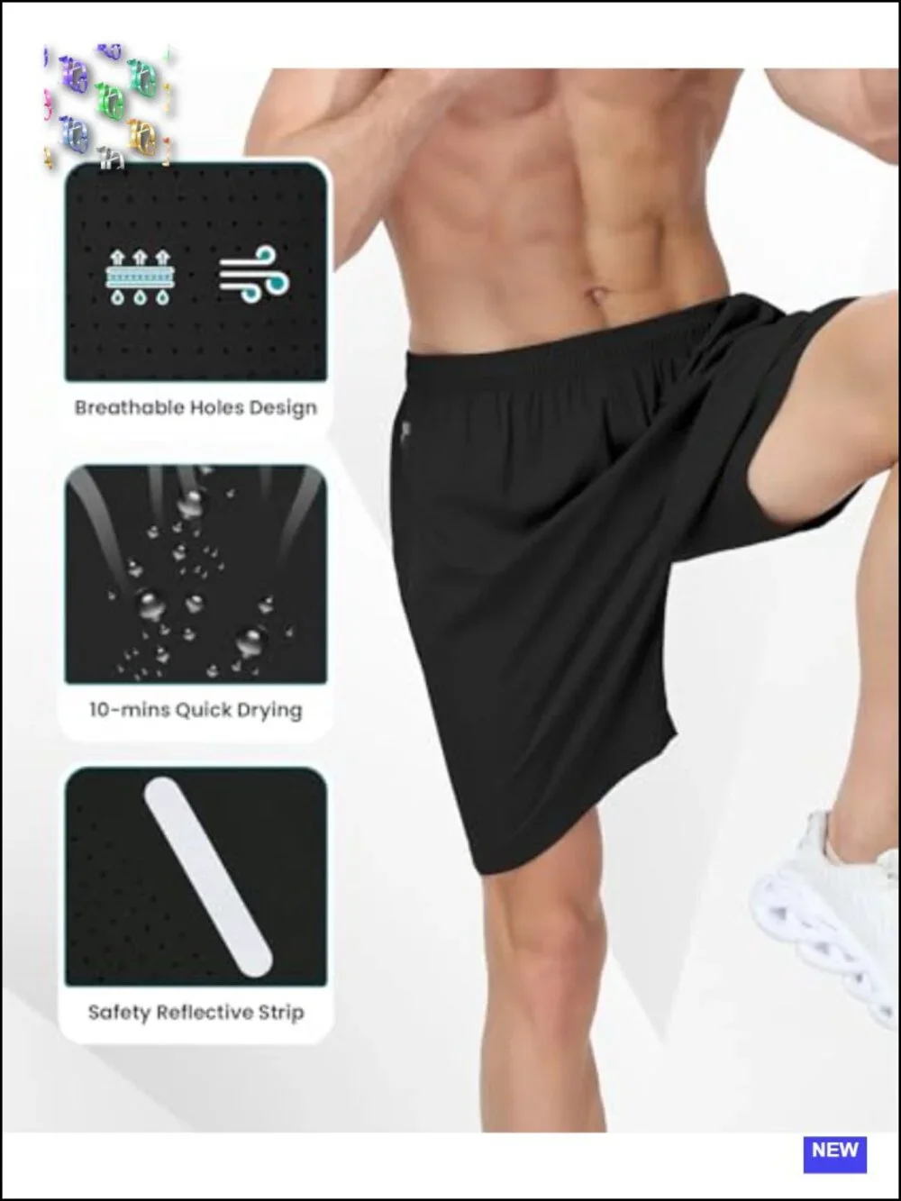 Mens Athletic Gym Shorts 7